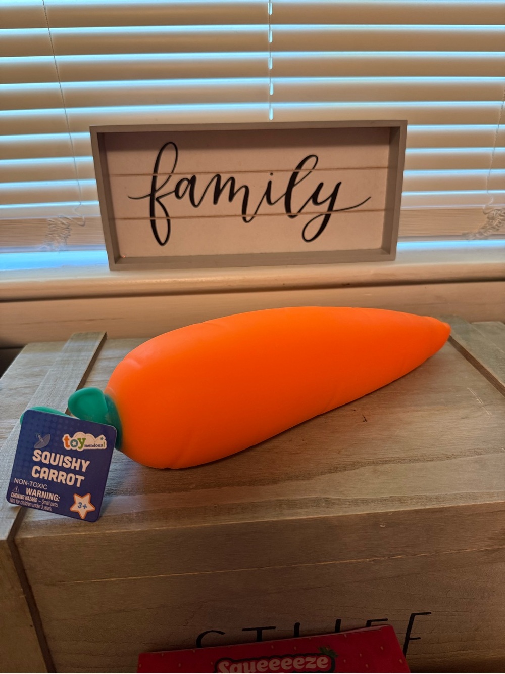 SMITH Squishy Carrot Plush Toy - Orange